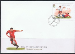 NORTH KOREA 2014 FIFA WORLD CUP BRAZIL STATIONERY CANCELED - 2014 – Brazil