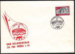 Yugoslavia 1979, Illustrated Cover "35 Years Of Liberation Vrsac W./ Special Postmark "Vrsac", Ref.bbzg - Covers & Documents