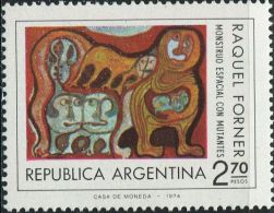 GA0649 Argentina 1975 Paintings 1v MNH - Unused Stamps