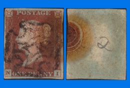 GB 1841-0033, QV 1d Red-Brown N-I Letters SG8 Plate 19 (Spec BS8), Good Used MC Cancel - Gebraucht