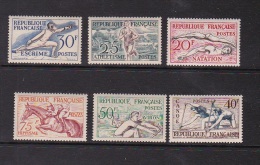 France 1953 Sports Set Mint Hinged - Sonstige & Ohne Zuordnung