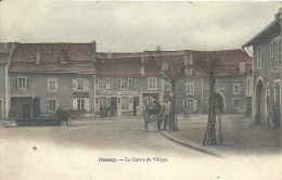 LORRAINE - 88 - VOSGES - NOMEZY - Le Centre Du Village - Colorisée  - Auberge Et Voiture De Livraison - Nomexy