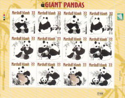 Marshall Islands 2000 Pandas Sheetlet MNH - Islas Marshall
