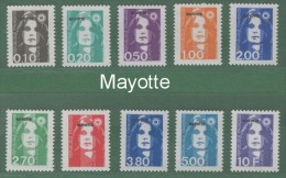 FRANCIA - Marianne Du Bicentenaire Soprastampata Mayotte - Unused Stamps