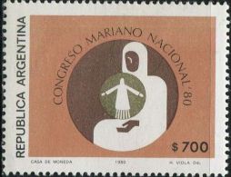 GA0731 Argentina 1980 Maria Catholic Mission Conference Emblem 1v MNH - Ongebruikt