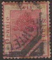 ORANGE FREE STATE 1868 6d Rose SG 5 U AW23 - Estado Libre De Orange (1868-1909)