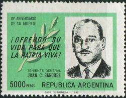 GA0744 Argentina 1982 General Sanchez 1v MNH - Ongebruikt