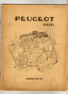 403 Peugeot - Peugeot Diésel - Indénor - TMD 85  - Brochure Confidentielle Réservée Concessionnaires De La Marque - Auto