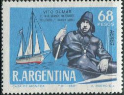 GA0772 Argentina 1968 Duma Sailing Voyage Around The World 1v MNH - Unused Stamps