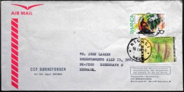 Rwanda Air Mail Cover Sent To Denmark  ( Lot 3666 ) - Otros & Sin Clasificación