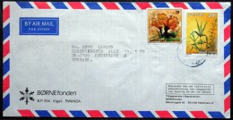 Rwanda Air Mail Cover Sent To Denmark  ( Lot 3674 ) - Sonstige & Ohne Zuordnung