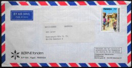 Rwanda Air Mail Cover Sent To Denmark  ( Lot 3675 ) - Andere & Zonder Classificatie