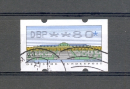 1996   N° 2   DISTRIBUTEURS  DBP ** 80 *   PHOSPHORESCENT    OBLITÉRÉE - Rolstempels