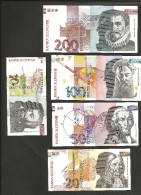 [NC] SLOVENIA - BANKA SLOVENIJE - 10 / 20 / 50 / 100 / 200 TOLARJEV (1992) - LOT Of 5 DIFFERENT BANKNOTES - Slowenien