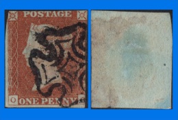GB 1841-0038, QV 1d Red-Brown O-? Letters SG8, Used MC (Spacefiller) - Usati