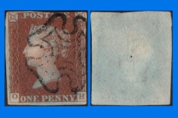 GB 1841-0039, QV 1d Red-Brown SG8 O-H Letters , Used MC Cancel - Used Stamps