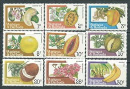 Antigua N° 701 / 17  XX Série Courante : Fleurs Et Fruits, Série Incomplète Des 17 Valeurs  Sans Charnière, TB - 1960-1981 Autonomie Interne