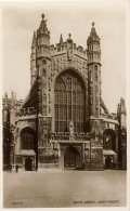 BATH ABBEY, WEST FRONT - 2 Scans - Bath