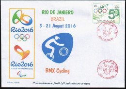 ARGHELIA FDC JO Rio 2016 N° 7/41 Olympic  Olympics BMX Cycling Ciclismo Bicross Bicicleta BMX - Estate 2016: Rio De Janeiro