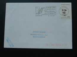 55 Meuse Stenay Malterie Bière Beer 1995 - Flamme Sur Lettre Postmark On Cover - Beers