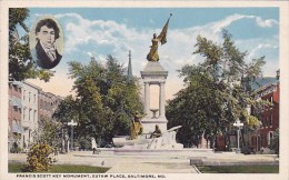 Francis Scott Key Monument Eutaw Place Baltimore Maryland - Baltimore