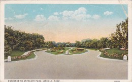 Entrance To Antelope Park Lincoln Nebraska 1926 - Lincoln