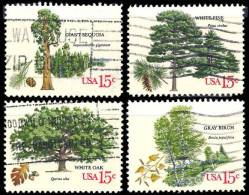 Etats-Unis / United States (Scott No.1764-67 -  American Trees) (o) Set Of 4 - Gebruikt