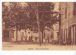 Rians (83) - Place Saint-Laurent. Bon état (sauf Coin Gauche En Bas Corné), A Circulé, Sépia. - Rians