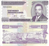 Burundi P37b, 100 Francs, Archway, Home Construction, Banana Tree $3 CV - Burundi