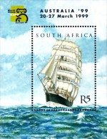 South Africa - 1999 Australia World Stamp Exhibition Ship MS (**) # SG 1116 , Mi Block 74 - Ongebruikt