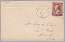 USA 188? März-31 Mont Vernon Brief Nach Iowa (Stempel Ohne Jahrgang) - Covers & Documents