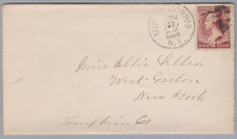 USA 1886-II-22 Mount Morris N.Y. Brief Nach New-York - Briefe U. Dokumente