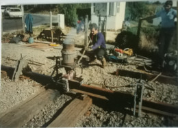 Bannalec - L´équipe Du "Soldat Louis" De La SNCF Prépare La Coulée En Acier De Jonction De 2 Rails 09/1990 - 300ex - Bannalec