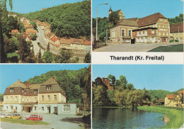 AK Tharandt Blick Burg Ruine Hotel Deutsches Haus Gästehaus Edelstahlwerk Gondelteich Bei Freital Wilsdruff Klingenberg - Tharandt