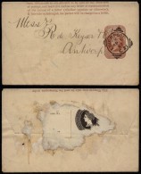 Great Britain 1887 Postal History Rare Postal Stationery Wrapper Liverpool To Antwerp Belgium DB.063 - Covers & Documents