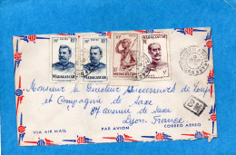 MARCOPHILIE-lettre Avion-B M-1951-Madagascar-cad-Antsirabe -4 Stamps -pour Françe - Brieven En Documenten