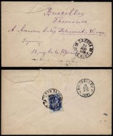 Russia 1891 Postal History Rare Postal Stationery Cover Odessa To Brussels Belgium DB.073 - Entiers Postaux