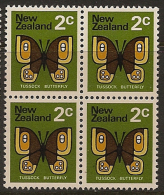 NZ 1970 2c Inv Wmk X 4 SG 919aw UNHM WQ146 - Neufs