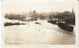 1913 Flood Disaster Cinciannati Hamilton & Dayton Ohio Railroad Line S. North Street C1910s Vintage Real Photo Postc - Sonstige & Ohne Zuordnung