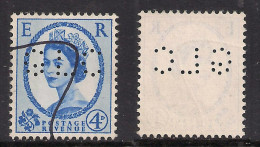 GB 1965 QE2 4d Wilding Perfins (G L C ) Wmk 179 SG 576a...... ( M404 ) - Gezähnt (perforiert)