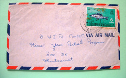 St. Christopher, Nevis & Anguilla 1969 Cover To Montserrat - Fish Tarpon Snook - St.Christopher-Nevis & Anguilla (...-1980)