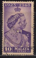 Perak Silver Wedding, Malaya Used 1948 (imge Sample) - Perak