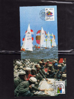 UNITED NATIONS AUSTRIA VIENNA WIEN - ONU - UN - UNO 1985 SHIP OF PEACE SHARING UMBRELLA NAVE PACE FDC MAXI CARD MAXIMUM - Maximumkarten