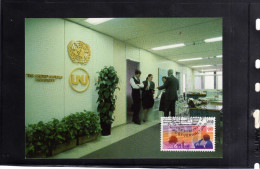 UNITED NATIONS AUSTRIA VIENNA WIEN - ONU - UN - UNO 1985 UNIVERSITY TYPE UNIVERSITA´ FDC MAXI CARD MAXIMUM - Cartes-maximum