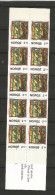 NORVEGE - CARNET COMPLET 10 TIMBRES NEUFS** N° C915 - 1986 - NOEL / VITRAUX - COTE 20 € - VOIR SCAN - Booklets