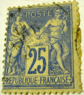 France 1876 Pax And Mercur 25c - Used - 1876-1878 Sage (Type I)