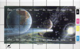 Flug Des Halley Komet 1986 Südafrika Ciskei 87/6 KB ** 17€ Bloque Hoja Philatelic M/s Space Sheetlet Bf South Africa RSA - Unused Stamps