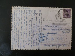44/055  CP EGYPT   POUR LA BELG.  1947 - Briefe U. Dokumente