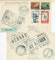 1iere Liaison Boeing Air France  PARIS-AMERIQUE DU SUD 16 OCT 60    ST PAUL-BRESIL NON RECLAME - Briefe U. Dokumente