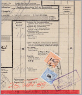 Heimat ZH MARTHALEN 1939-11-24 Bahnstempel Eisenbahnmarken Auf Frachtbrief Stück - Bahnwesen